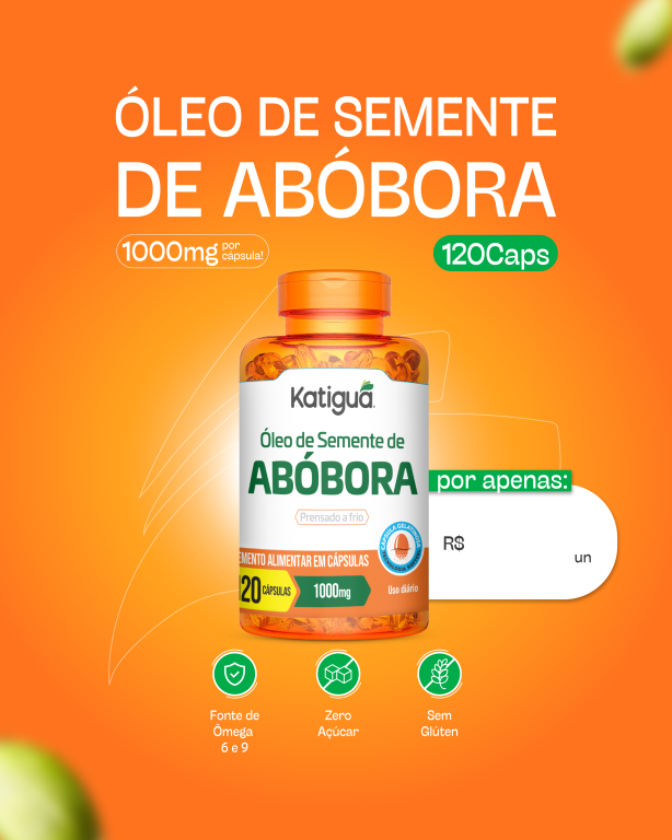 OLEO DE SEMENTE DE ABOBORA 1000G 120CAPS KATIGUA