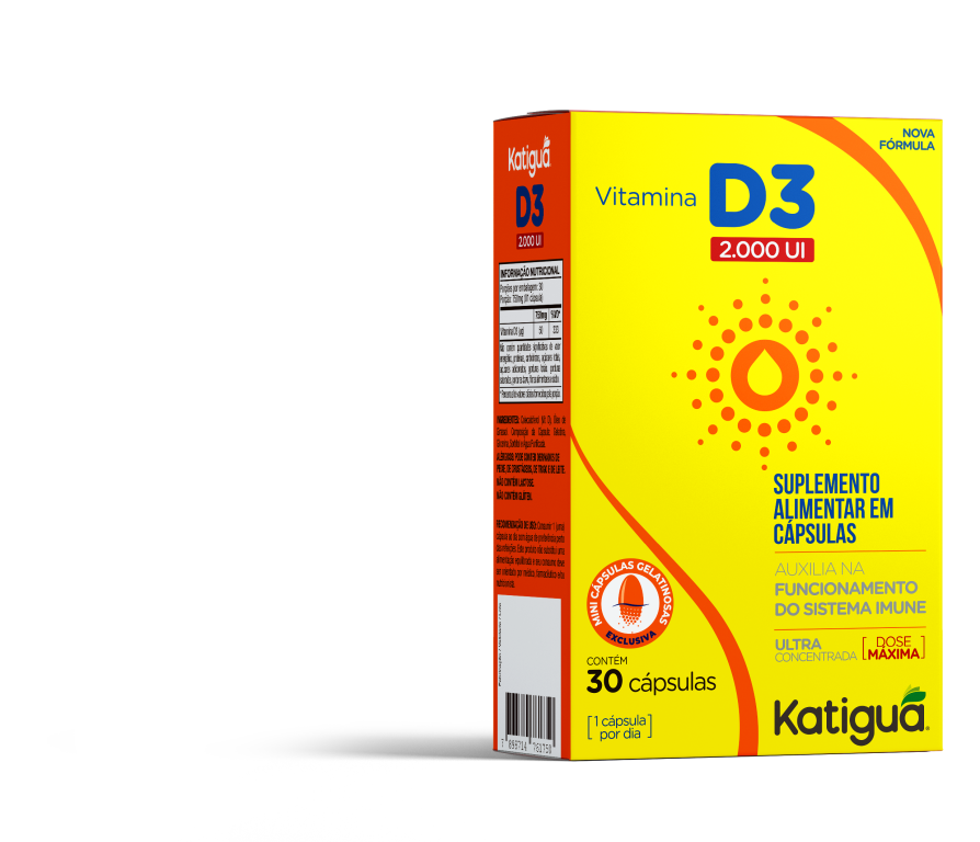 VITAMINA D3 2.000UI 30CAPS KATIGUA