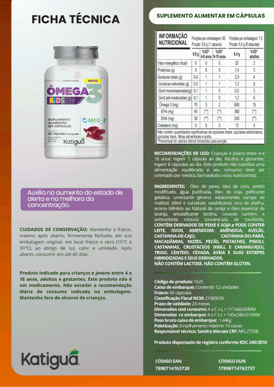 ÔMEGA 3 KIDS 60 PEIXINHOS