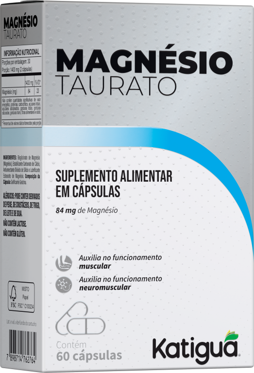 MAGNÉSIO TAURATO 84mg 60caps