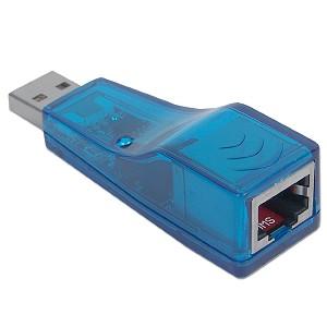 PLACA DE REDE/ADAPTADOR USB P/ LAN  RJ-45