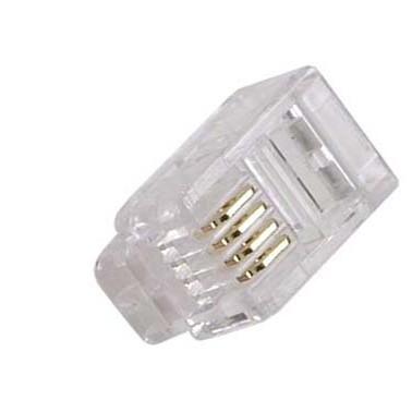 RJ-11 - CONECTOR 04 VIAS TELEFONE