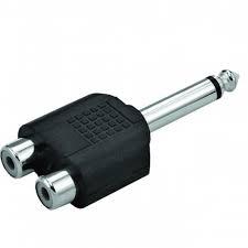 P10 MONO / 2 JACK RCA