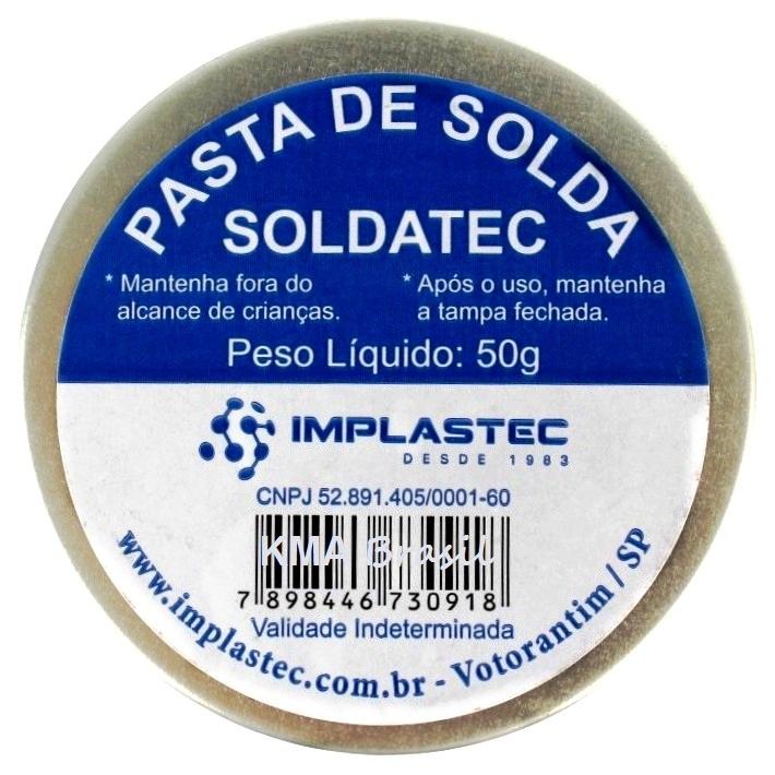 PASTA P/SOLDAR IMPLASTEC SOLDATEC  50GR