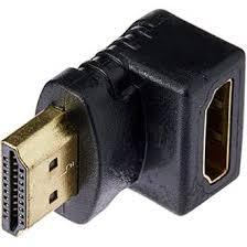 ADAPTADOR HDMI MACHO X HDMI FEMEA 90º