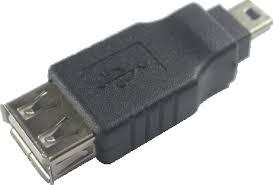 ADAPTADOR USB FEMEA X MINI USB 5 PINOS