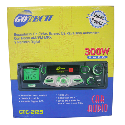 TOCA FITA P/CARRO GOTECH GTC-2125