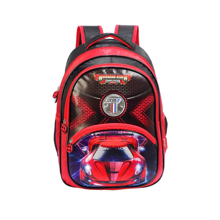 MOCHILA BURNING RIDER CBUR0801001 INFANITL VERMELHO 3D