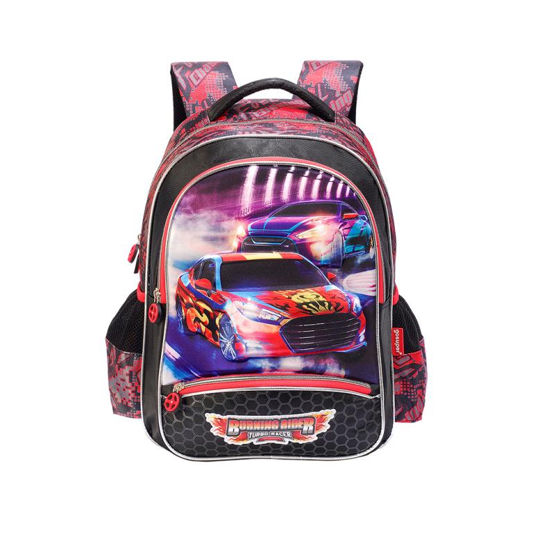 MOCHILA BURNING RIDER CBUR0801609 INFANTIL PRETO 16 3D