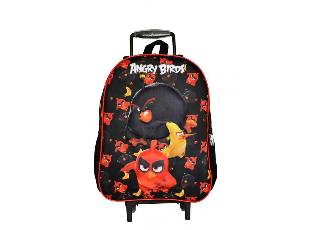 MOCHILA C/RODAS ANGRY BIRDS ABC801401 3D