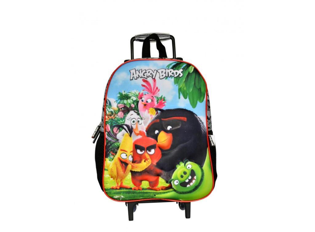 MOCHILA C/RODAS ANGRY BIRDS ABC801730 3D