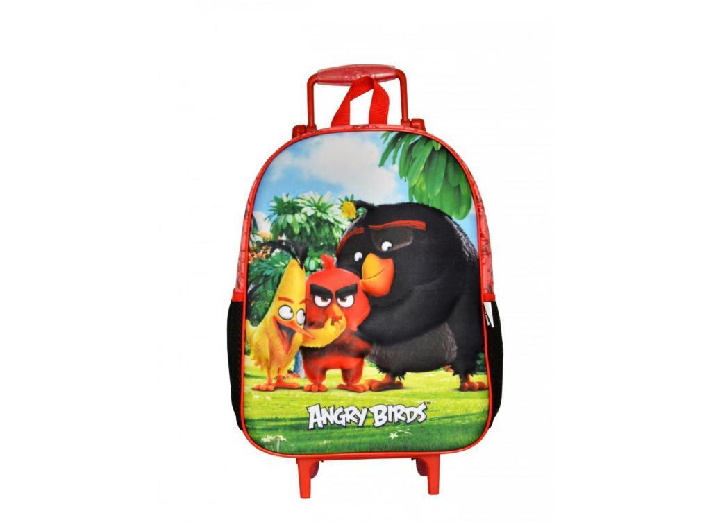 MOCHILA C/RODAS ANGRY BIRDS ABC802030 3D