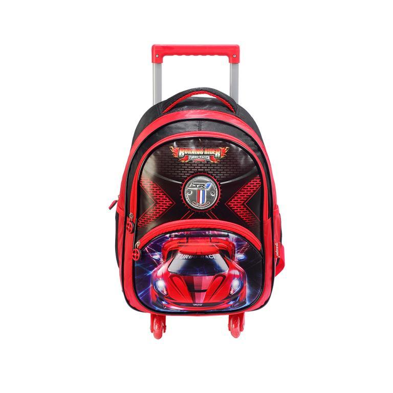 MOCHILA C/RODAS BURNING RIDER DBUR0801001 INFANTIL VERMELHO 1