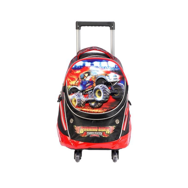 MOCHILA C/RODAS BURNING RIDER DBUR0801401 INFANTIL VERMELHO 1