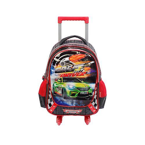 MOCHILA C/RODAS BURNING RIDER DBUR0801509 INFANTIL PRETO 16