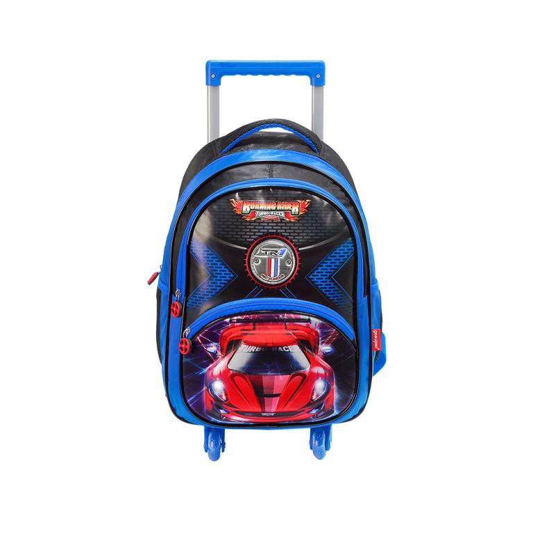 MOCHILA C/RODAS BURNING RIDER VBUR0801022 INFANTIL AZUL ROYAL 16 3D