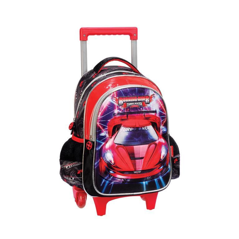 MOCHILA C/RODAS BURNING RIDER VBUR0806401 INFANTIL VERMELHO