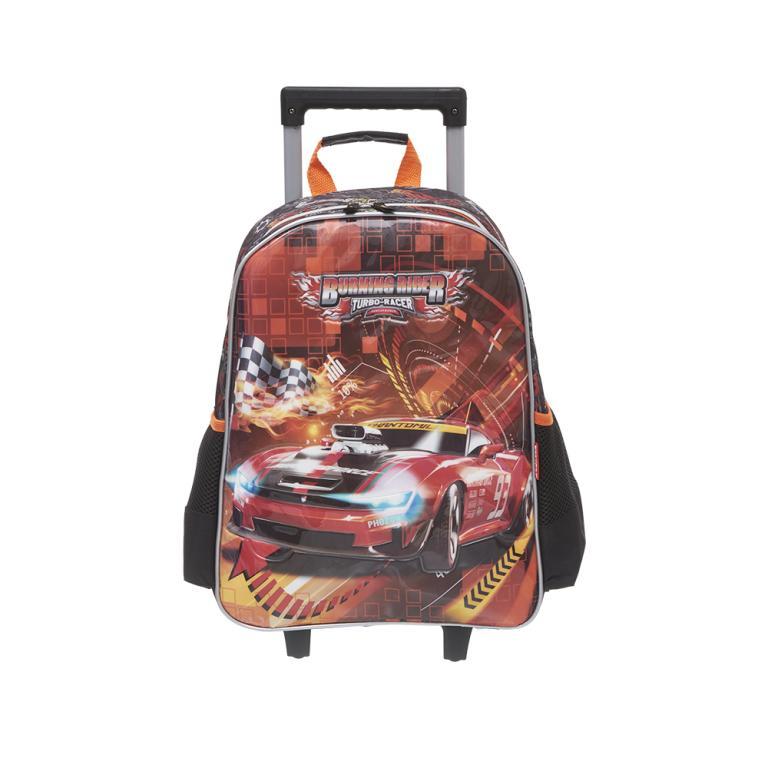 MOCHILA C/RODAS BURNING RIDER VBUR0807618 INFANTIL LARANJA 16