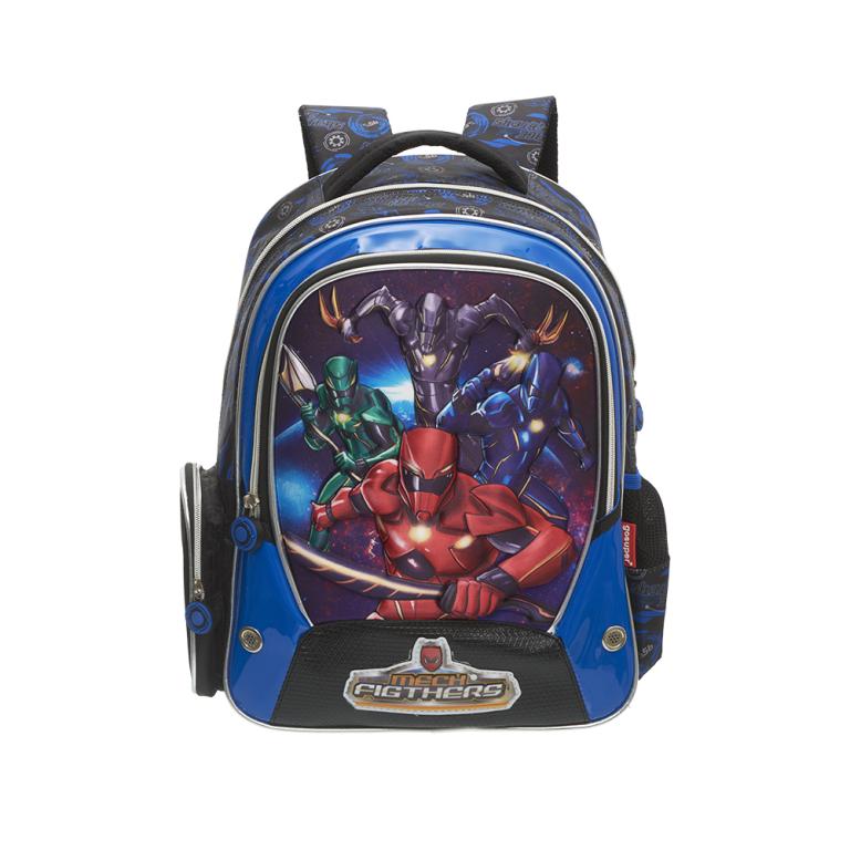 MOCHILA MECH FIGHTERS CMEF0806522 INFANTIL AZUL ROYAL 3D