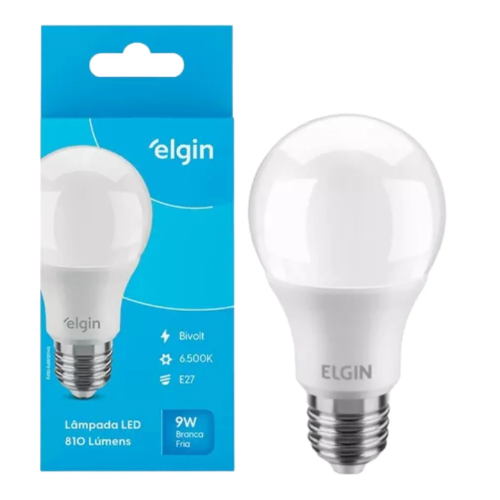 LAMPADA BULBO LED A60 9W 12V AC DC ELGIN 6500K