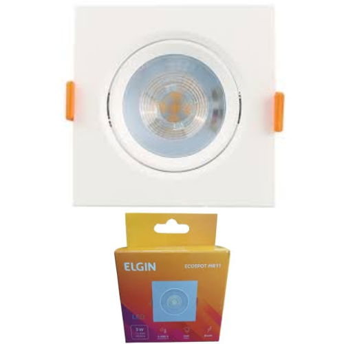 LUMINARIA LED ECOSPOT ELGIN MR16 5W,3000K,QUADRADO OT 48LSM16Q5BM0
