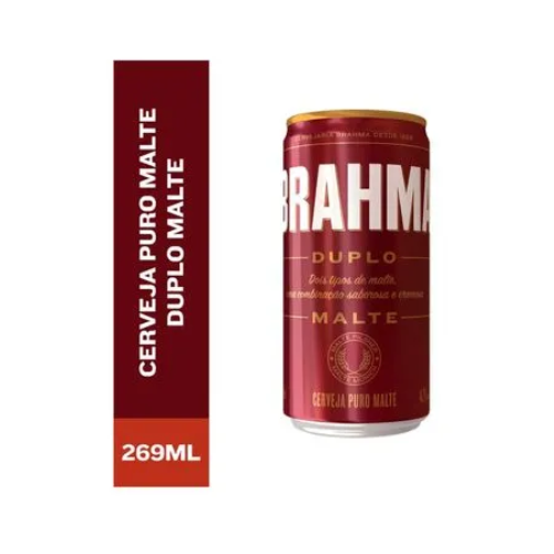 CERVEJA BRAHMA DUPLO MALTE LATA UND 1 X 15 269ML