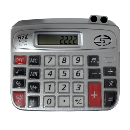 PR CALCULADORA 9838A-8 N°8 PRATA NZ-1576 (120)