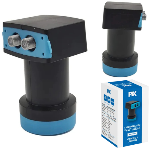 LNB BANDA KU - TWIN - SERIE 5G PIX PX-5001T