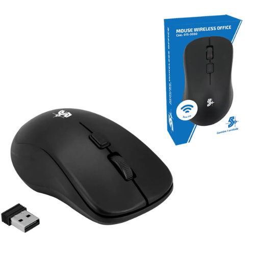 MOUSE WIRELESS 2.4GHZ OFFICE 5+ 015-0080