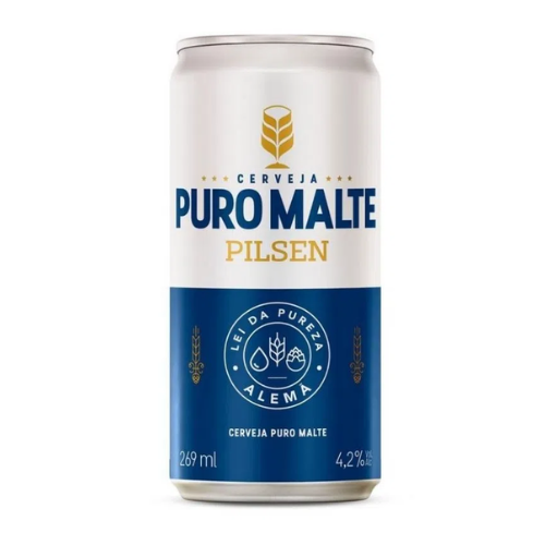 CERVEJA PURO MALTE PILSEN LATA 269ML