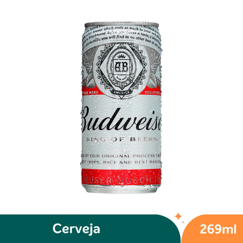 CERVEJA BUDWEISER LATA 269ML
