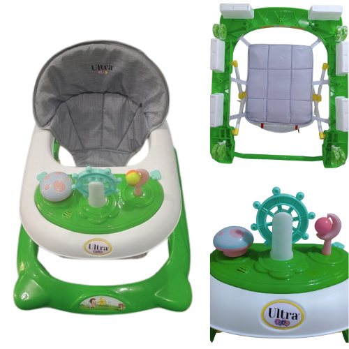 ANDADOR PARA BEBÊ ULTRA BABY, COR VERDE, CERTIFI DE CONFORMIDADE INMETRO ANDADORES INF IN2520425 BRINQUEDO IN2520525 CX6