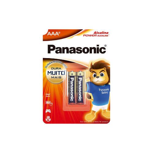 PILHA ALCALINA PANASONIC AAA LR03-2BT480 10X2