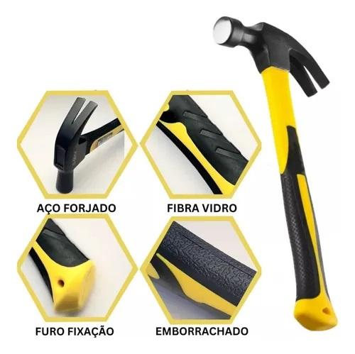MARTELO C/ UNHA 25MM CABO EMBORRACHADO