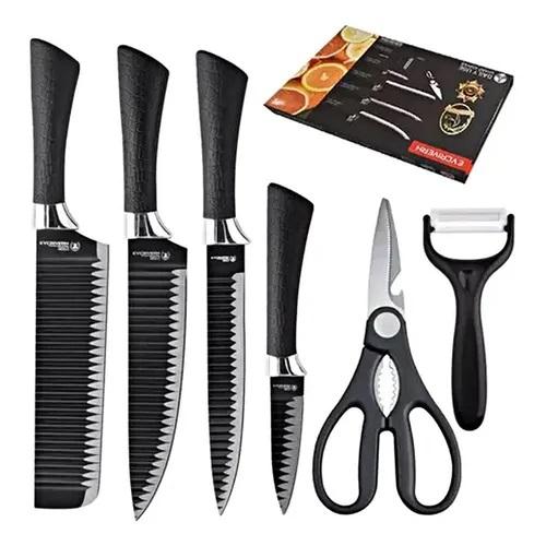 JOGO DE FACA INOX 6 PEÇAS