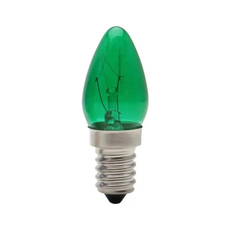 LAMPADA CHUPETA  7WX127V E14 CH24 VERDE