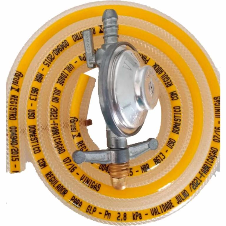 REGULADOR DE GAS RESIDENCIAL COM MANGUEIRA 1,25M