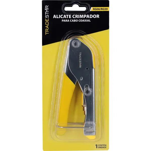 ALICATE CRIMPADOR P/ CABO COAXIAL