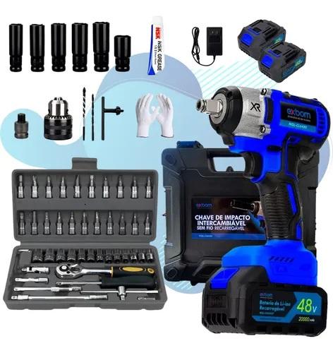 PARAFUSADEIRA IMPACTO 1/2 48V 2 BATERIAS