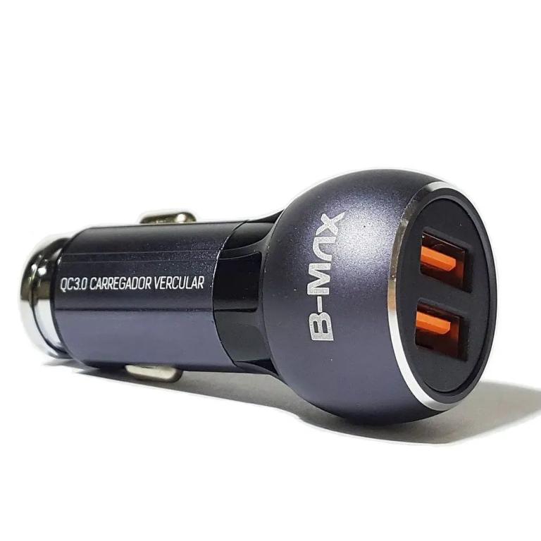 CARREGADOR VEICULAR C/ CABO TIPO-C 2 ENTRADA USB