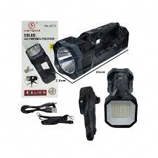 LANTERNA HOLOFOTE LED ENERGIA SOLAR USB RECARREGAVEL