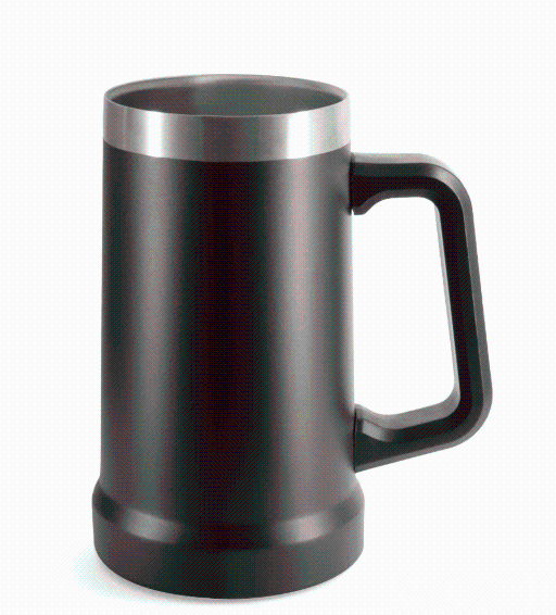 CANECA DE CHOPP TERMICA  AÇO INOX 700ML