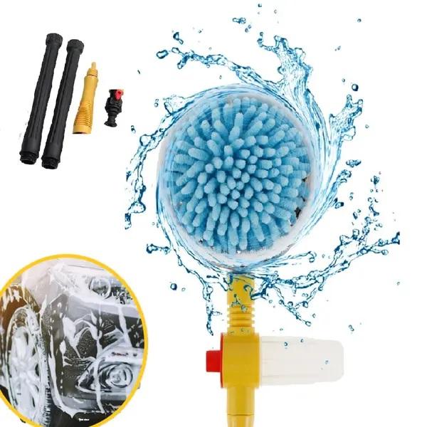 ESCOVA MICROFIBRA ROTATIVA LAVAGEM PRESSAO D'AGUA