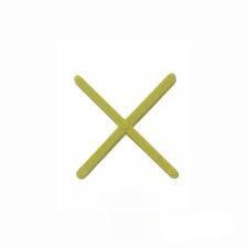 ESPACADOR CRUZETA 1,50MM AMARELO (100 PCS)