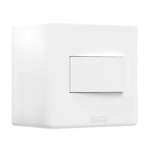 INTERRUPTOR SIMPLES 10A SOBREPOR BRANCO JERI PLUS