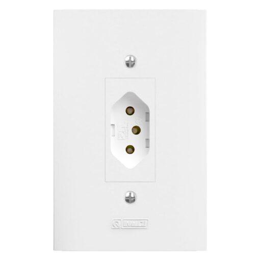 TOMADA 10A ESPELHO 4X2 BRANCO DUNAS