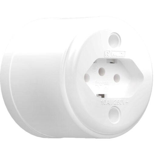 TOMADA SOBREPOR 10A BRANCO