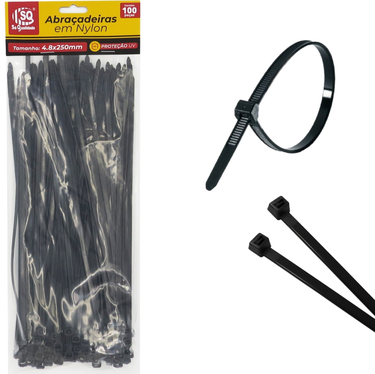 ABRACADEIRA DE NYLON 4,8X250MM SQ-3692