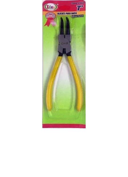 ALICATE PARA ANEIS BICO CURVO 7POL IDEA ID-4