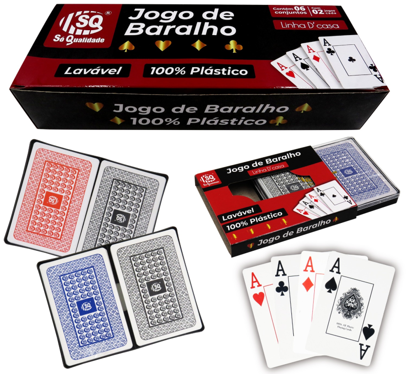 BARALHO PLASTICO SQ-3389
